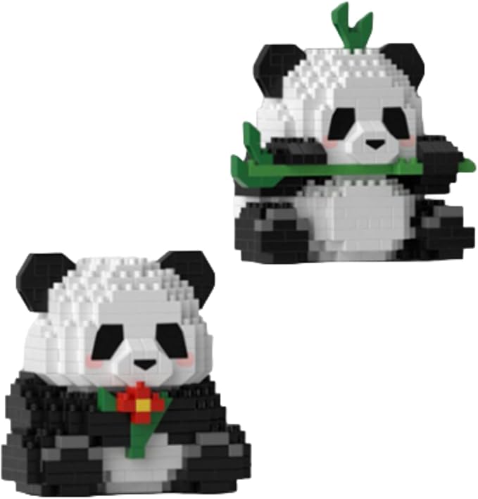 QMEAKMONY Mini Building Blocks Panda Sets Cute Micro Mini Panda Building Bricks for Adults Micro Nano Bricks Perfect Party Favors for Teenagers. (337 PCS)