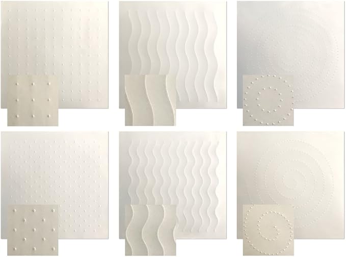 Roylco Sensory Paper, White, Model Number: SENSPAP6