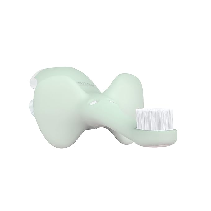Dr. Brown's Infant-to-Toddler Toothbrush, Soft and Safe Baby Training Brush, Elephant, Mint, 0-3 years (Styles May Vary)