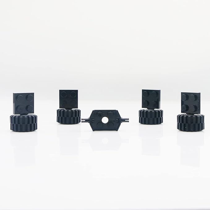 Tires Wheels and Axles Sets - 56 Pieces Brick Accessories Basic Classic Building Block Toys,Car Truck Wheels Parts