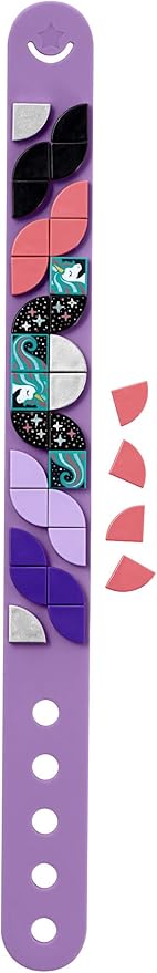 LEGO DOTS Sparkly Unicorn Bracelet 41902 DIY Craft Bracelet Making Kit, A Fun Craft kit for Kids who Like Making Creative Jewelry (33 Pieces)