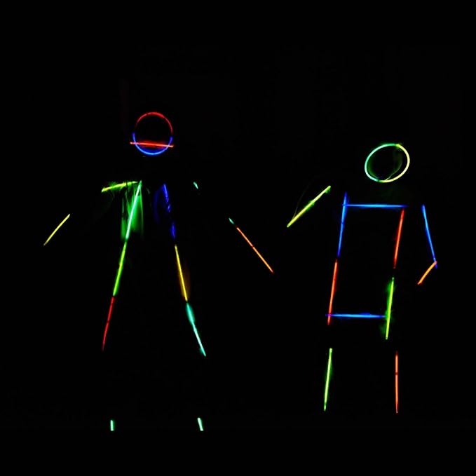 207 Glow Sticks Bulk Party Pack, Halloween Glow Sticks For Kids Camping, Glow In The Dark Sticks,8” Glow Party Supplies Bracelets