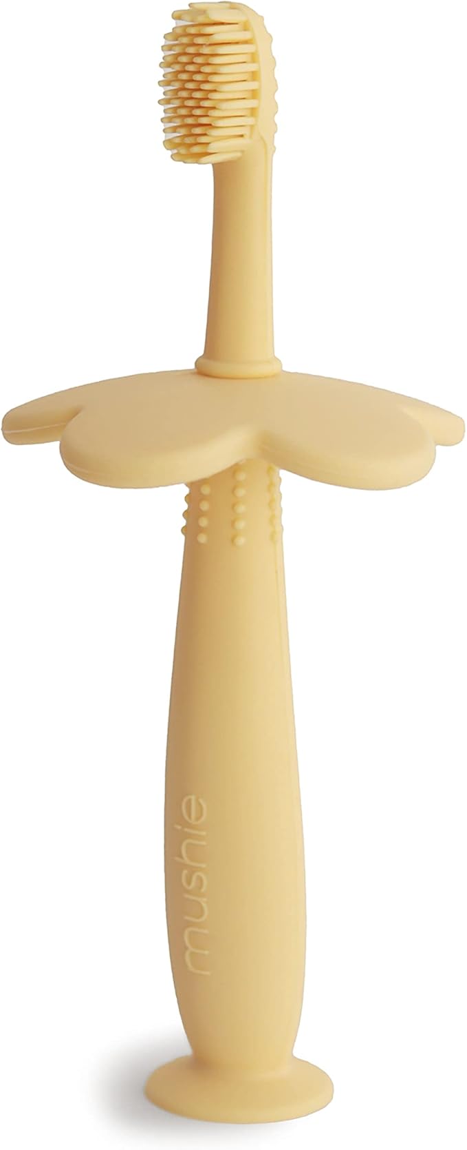 mushie Flower Toddler Training Toothbrush (Daffodil)