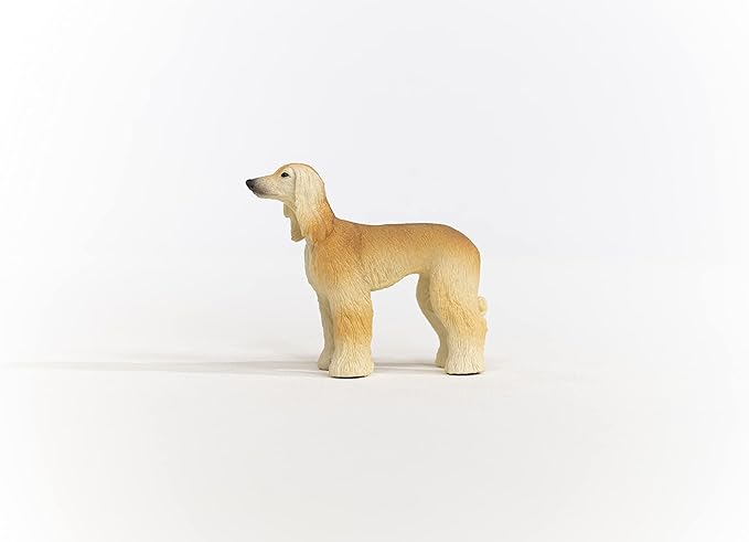 Schleich Farm World, Cute and Realistic Dog Toy Animals For Boys and Girls, Afghan Hound Dog Figurine, Ages 3+
