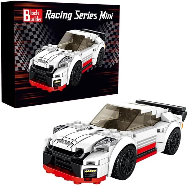 Racing Car Building Block Set (229 Pieces). Racing Car Building Blocks for Kids and Adults