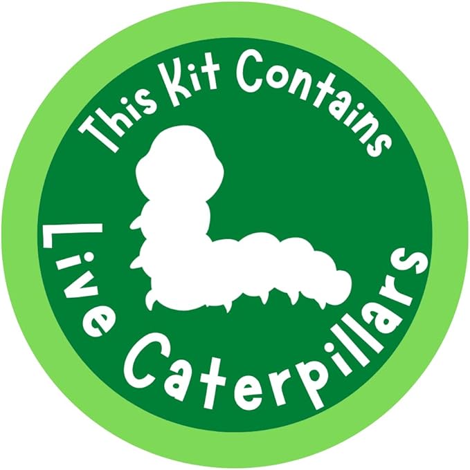 Insect Lore Butterfly Garden | Original 12" Habitat and Two Cups of Live Baby Caterpillars | Life Science & STEM Education Kit