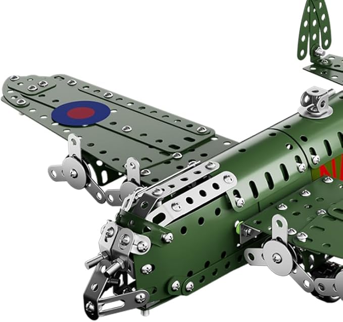 Lucky Doug STEM Building Projects Model Airplane Set - 389 Pieces STEM Project Building Toys for Kids Ages 8-12, Assembly Science Kit Educational Army Toys Gift for Kids Boys 8 9 10 11 12-16 Years Old