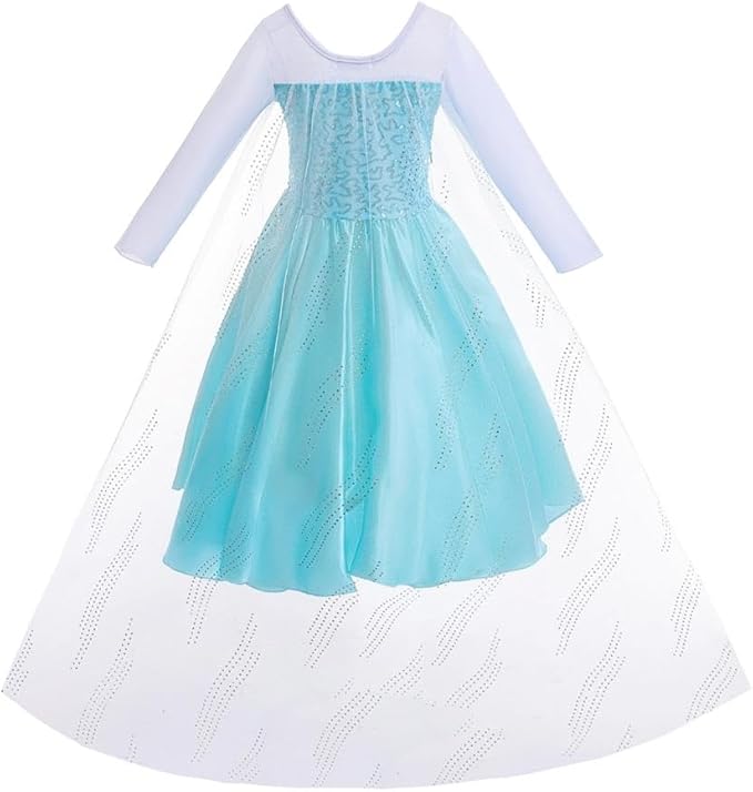 Dressy Daisy Toddler Little Girls' Ice Princess Dress Costume Birthday Halloween Christmas Fancy Party Dresses