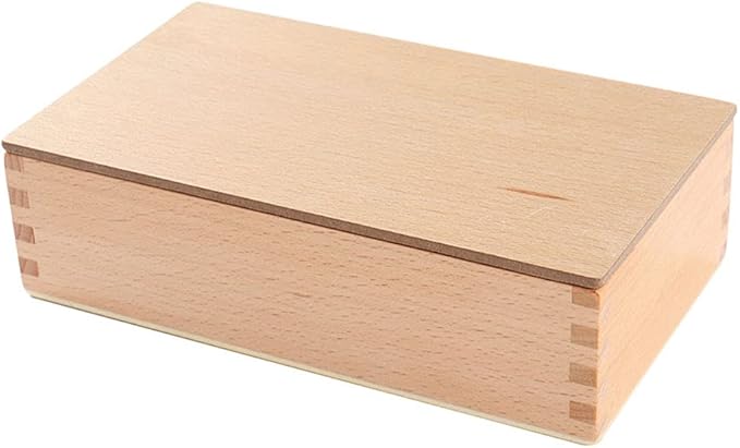 Kghios Montessori Spindle Box with 45 Spindles Montessori Math Toys Material for Toddlers Kids 3 Years Old