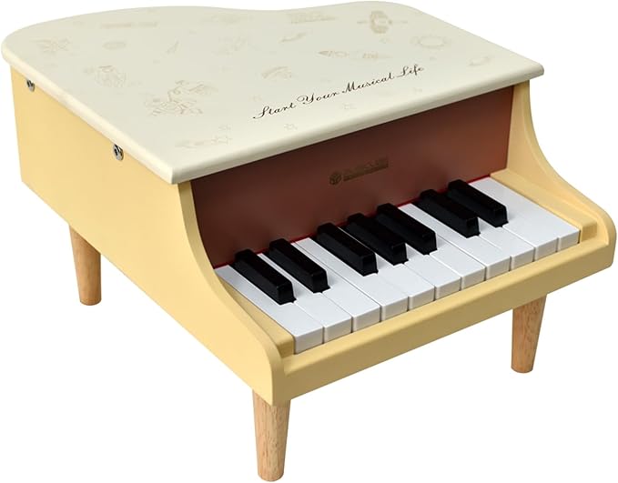 MUSICUBE Kids Mini Piano - 18 Key Grand Piano for 3-7 Year Olds, Beginner Girls & Boys, Educational Musical Instrument Gift Choice (C4-F5 Range)