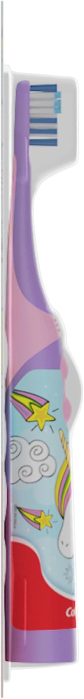 Colgate Kids Battery Powered Toothbrush, Unicorn, Extra Soft Toothbrush, Ages 3 and Up, 2 Pack