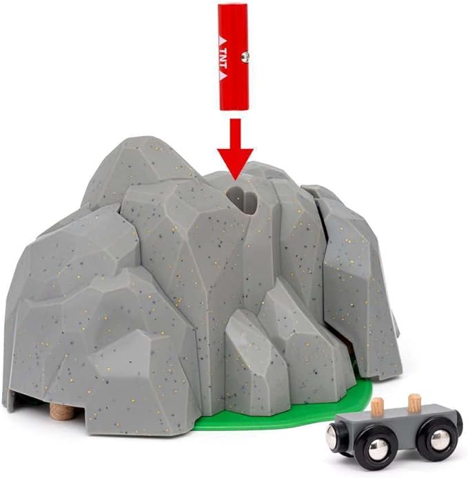 BRIO World – 36044 Exploding Tunnel | Toy Train Set for Kids Ages 3 Years and Up