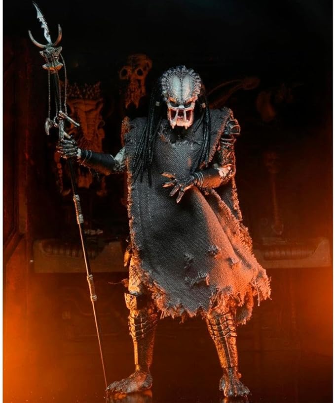NECA Shaman Predator Ultimate 7-Inch Action Figure with Interchangeable Hands