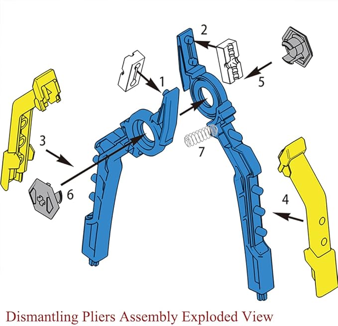 Separator Tools Compatible with Lego Blocks and Technic, Building Block Tool Kit, Including 1 Multi use Hammer,1 Blocks Pliers, 1 Clip and 2 Brick Separator