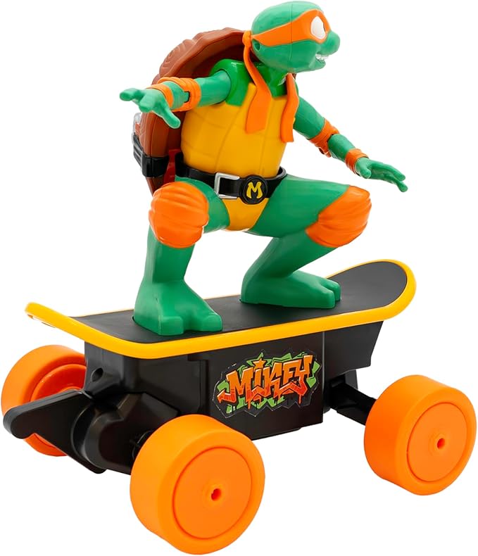 Teenage Mutant Ninja Turtles Mikey Cowabunga Skate RC - Imitates Real Skate Tricks - Toys and Gifts for Children Ages 5+