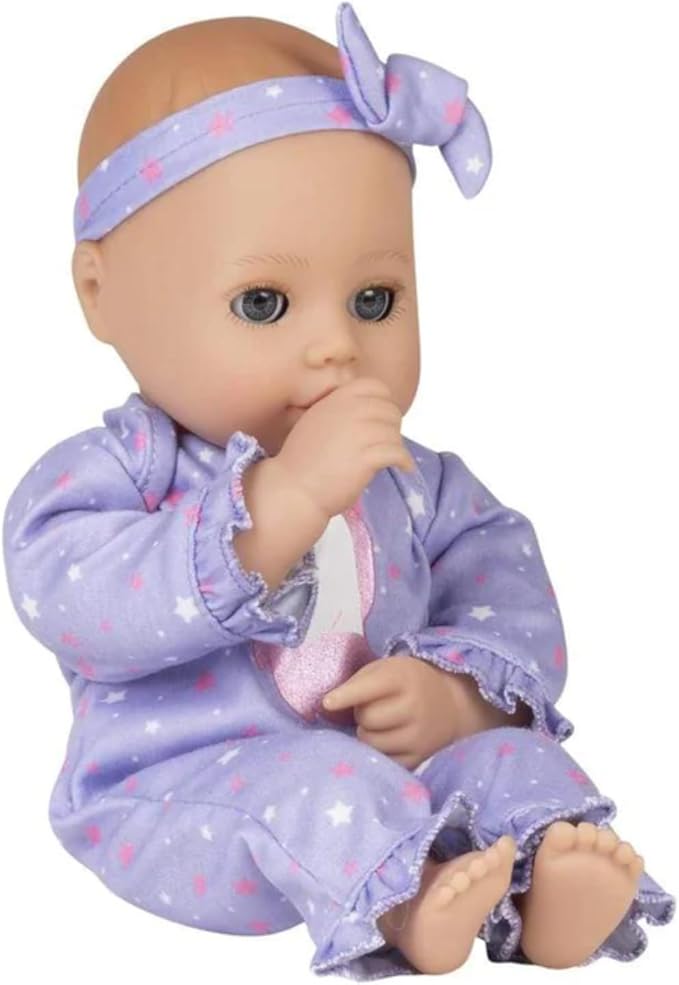 ADORA Play Time Babies Collection, 13" Baby Doll with Doll Clothes and Accesories, Made with Sweet Baby Powder Scent, and GentleTouch Vinyl Body, Birthday Gift for Ages 1+ - Unicorn Glitter