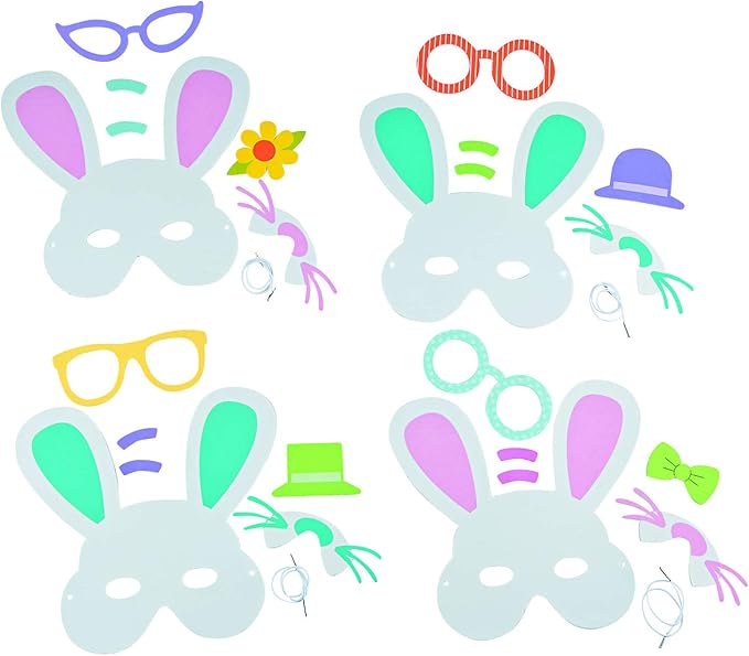 Easter Bunny Mask Ck-12 - Crafts for Kids and Fun Home Activities