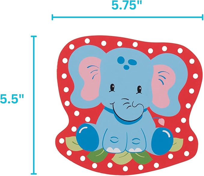 Serabeena Safari Kids Lacing Cards - Colorful Lacing Cards for Kids Ages 3-5 Plus - Lace Up Sewing Cards - Develops Hand-Eye Coordination & Fine Motor Skills - 5 Sewing Animals for Kids with Laces