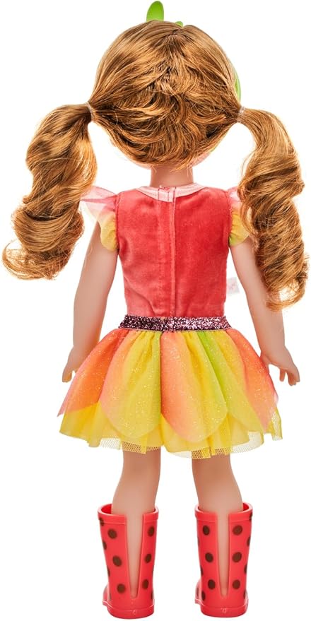 American Girl WellieWishers 14.5-inch Willa Doll with Coral Leotard, Mesh Skirt, Headband, and Boots, For Ages 4+