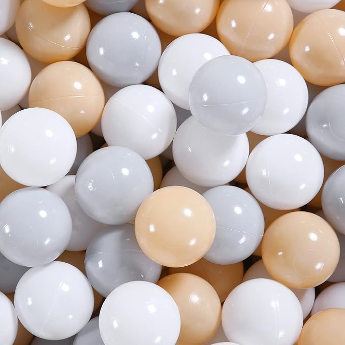 GOGOSO Ball Pit Balls for Toddles, Kids Plastic Balls for BallPit, Pool, Baby Party Accessories, Birthday Decoration 50 100 200 500 1000