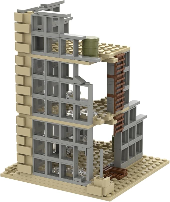 TTJ Toy Puzzle Kids Building Blocks for Boys and Girls, WW2 Military Building Set for Army Minifigure War Accessories,Simple Assembly Toy for Kids 6 Years