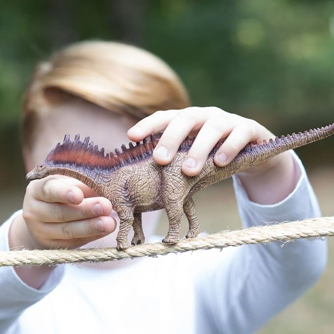 Schleich Dinosaurs Realistic Amargasaurus Figurine with Spiky Back - Authentic and Highly Detailed Prehistoric Jurassic Dino Toy, Highly Durable for Education and Fun for Boys and Girls, Ages 4+
