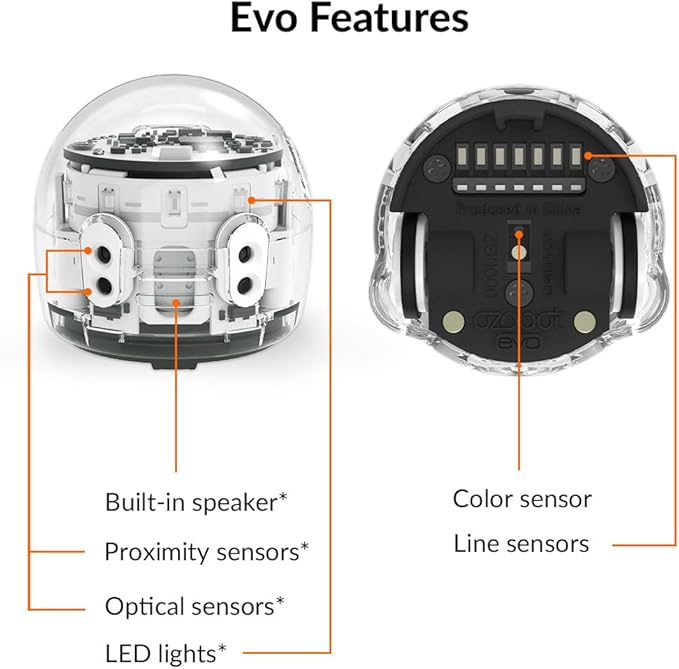 Evo Classroom Kit (12 Bots): Interactive Coding Robot, Kids Ages 5+, Includes 12 Evo Robots, Color Code Markers, Charging Cradle, Bot Stickers, Access to 700+ STEAM Lessons, Educators & Parents