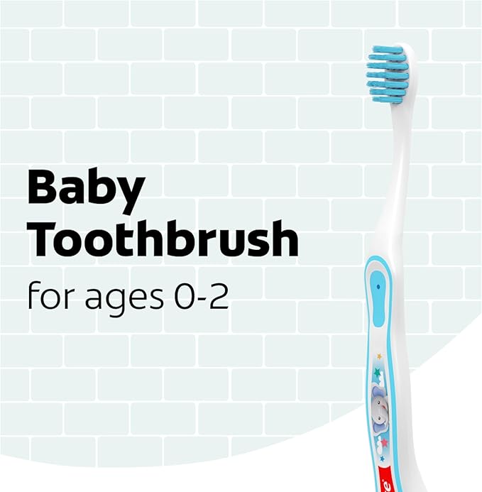 Colgate My First Baby and Toddler Toothbrush, Extra Soft Toothbrush, 6 Count