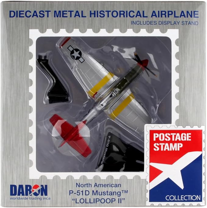 Daron Worldwide Trading P-51 Mustang Tuskegee 1:100 Vehicle, 144 months to 1000 months