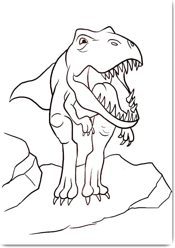 Dinosaur Coloring Book Super Set Kids Toddler - 2 Books and Over 50 Dinosaur Stickers