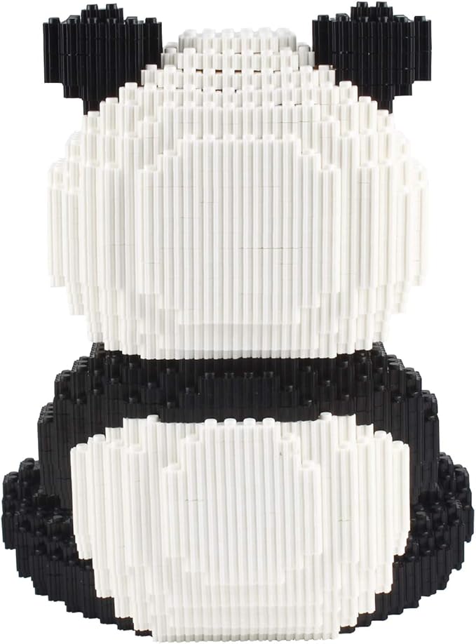 Larcele Panda Micro Building Blocks Animal Mini Building Toy Bricks, 3689 Pieces KLJM-02 (Model 2840)