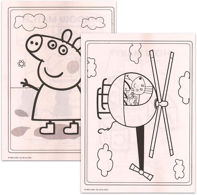 Peppa Pig Coloring Book Set Stickers and Crayons