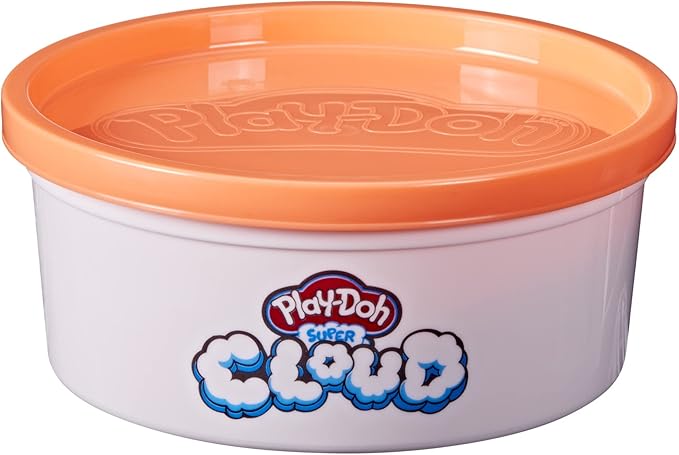 Play-Doh Super Cloud Bright Orange Fruit Punch Scented Single Can of Puffy, Ooey Gooey Compound for Kids 3 Years and Up, 4 Ounces, Non-Toxic