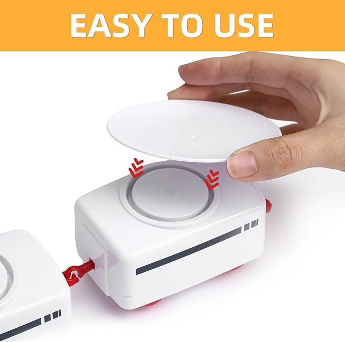 TOYANDONA Sushi Train Set Rotating Table Food Train Battery Powered Electric Train Toy Under Christmas Tree Train Track for Kids Boys Girls White