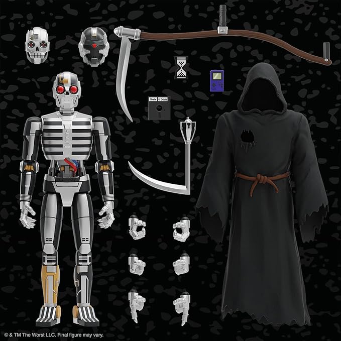Super7 ULTIMATES! The Worst Robot Reaper - 7" The Worst Action Figure with Accessories Collectibles and Retro Toys