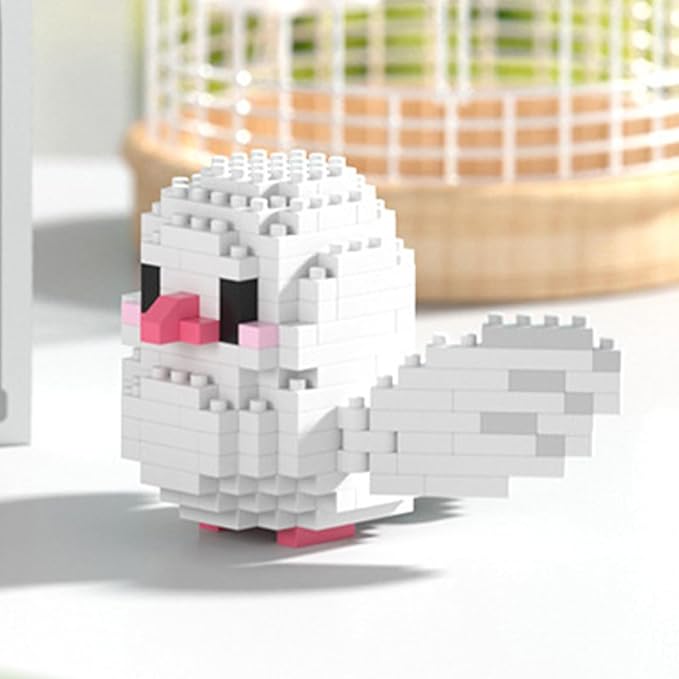 Birds Building Blocks for Adults Mini Building Blocks Birds Building Bricks Toy Micro Block Building Set Gift for Kids and Adults-247 PCS(Pigeon)