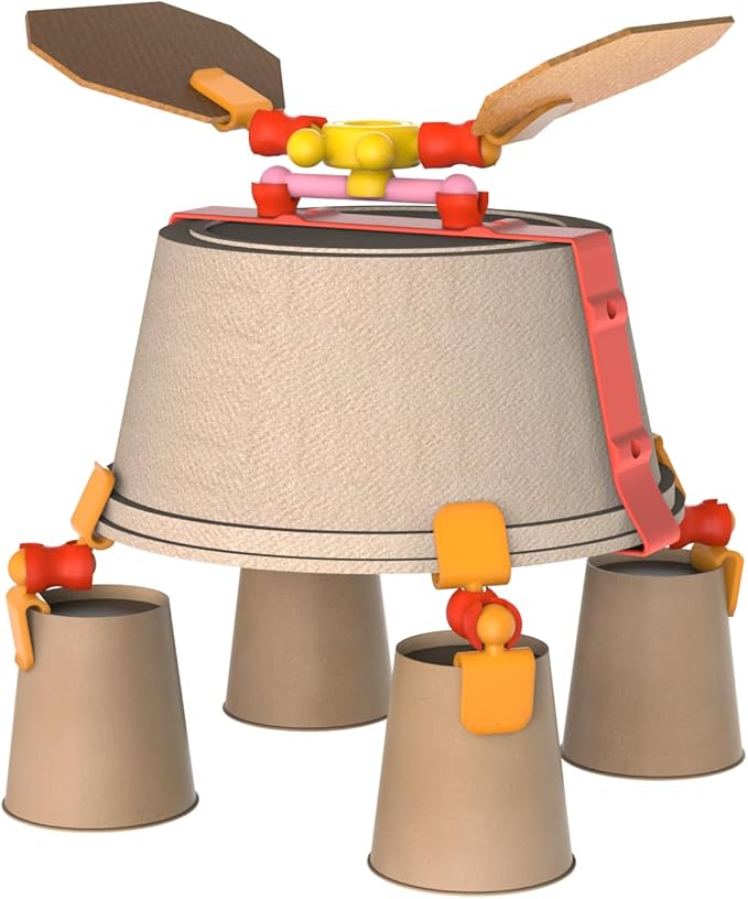 Oddy Arts & Crafts Creative Spaceship Building Kit - Eco-Friendly STEM Toy Set for Kids 4+