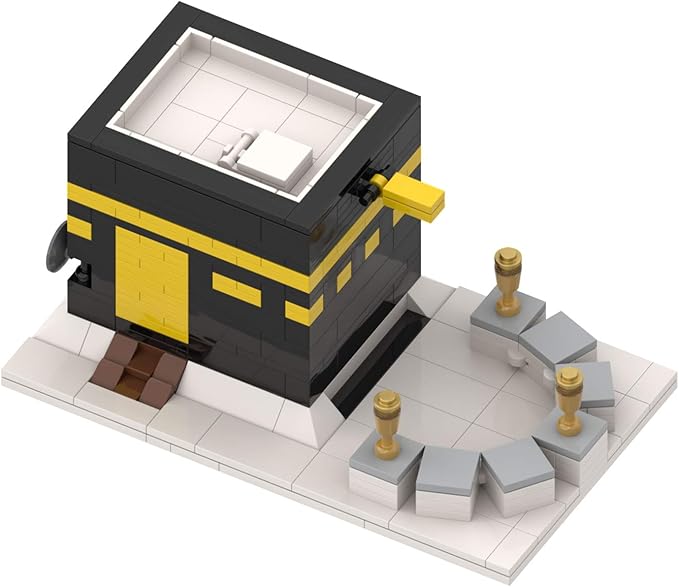 Kaaba Bricks Islamic Toy Building Blocks Set Included Guide of 64 Steps Durable Quality Brain Booster Maze Puzzle Islamic Educational DIY Building Kit Ideal for Boys Girls Preschool (325 Pieces)