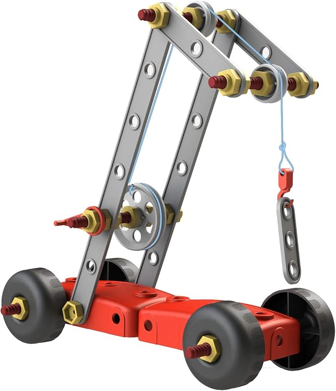 Miniland Educational - Activity Mecaniko Builder Set (191 Pieces) Red/Yellow/Charcoal Color