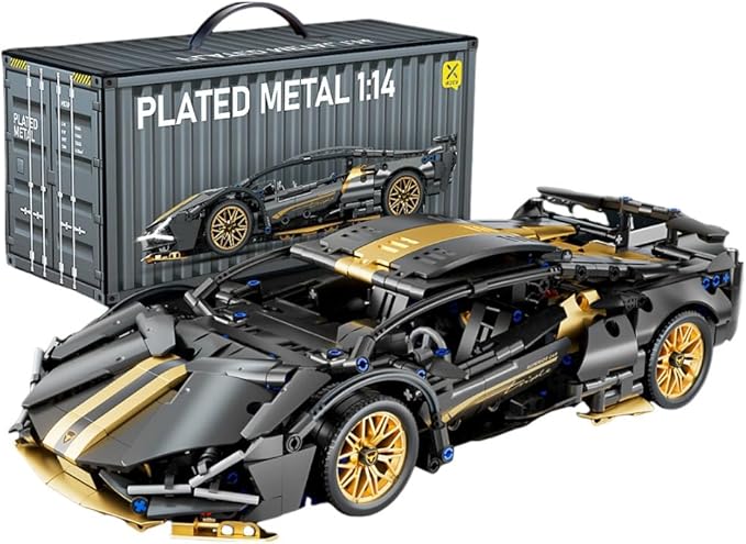 Sport Race Car Building Block Sets for Adults Boys,Black Racing Supercar Toys Kits Collectible 1:14 MOC Model Construction Birthday Gifts for Men Teens Age 8-12 12-16,8 9 10 11 12 13 14 14+