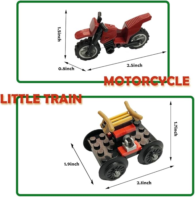 Building Blocks Toys 583 Pieces Classic Train Set with Station Construction Brick Education Learning Toys for Kids 6+ Birthday for Boys and Girls Train Combination