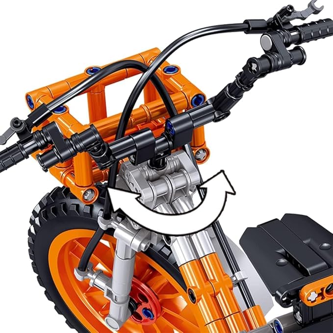 ENHANA Motorcycle Building Blocks Bike Cycle Compatiable with Tech Set Mountain Bike Building Kit Toy STEM Educational Bike Building Set for 6-10 Years Old Boys