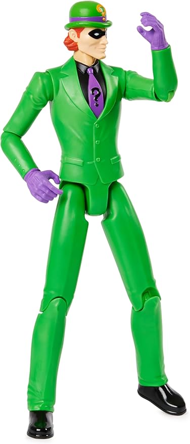 Batman 12-inch The Riddler Action Figure, Kids Toys for Boys Aged 3 and up