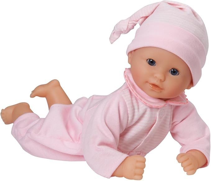 Corolle Bébé Calin Charming Pastel Baby Doll - 12" Soft Body Doll with Pink Outfit, Sleeping Eyes Open and Close, Vanilla-Scented, for Kids Ages 18 Months and up