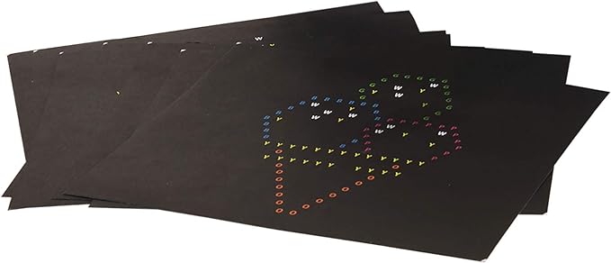 Lite Brite Ultimate Classic Refill Pack - Celebration Theme - 10 Reusable Templates - Amazon Exclusive, Black