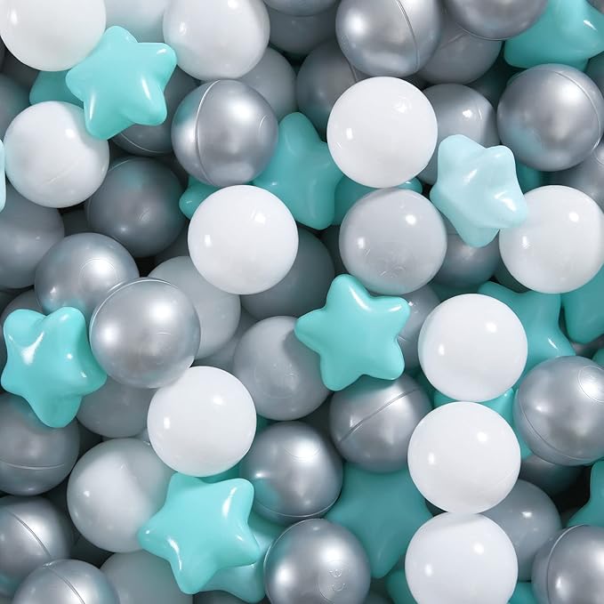GOGOSO Ball Pit Balls for Toddles, Kids Plastic Balls for BallPit, Pool, Baby Party Accessories, Birthday Decoration 50 100 200 500 1000