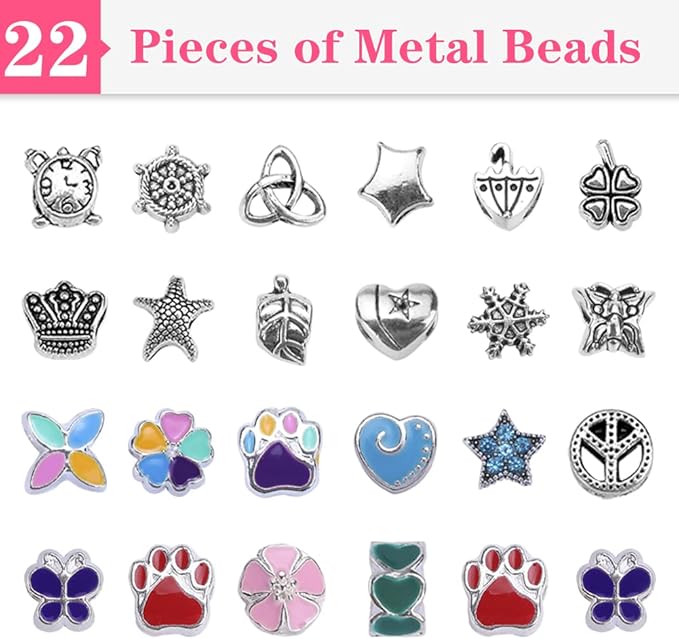 VICTLOV Charm Bracelet Making Kit, DIY Craft for Girls, Unicorn/Mermaid Crafts Gifts Set for Arts and Crafts for Girls Teens Ages 5-12