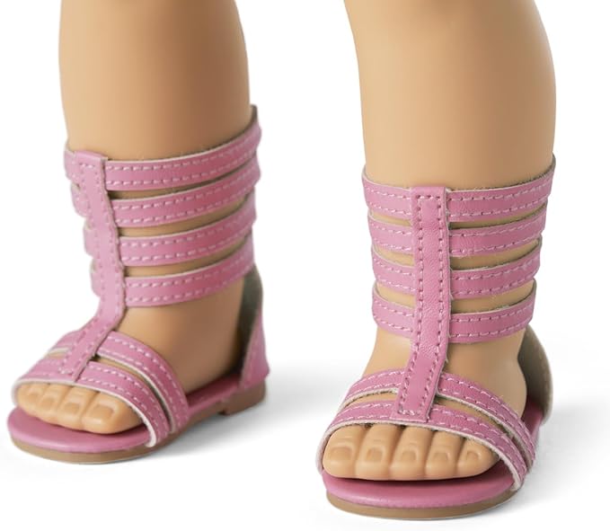 American Girl Truly Me 18-inch Doll #116 with Blue Eyes, Purple-and-Pink Hair, Light Skin, Tie Dye T-shirt Dress, For Ages 6+