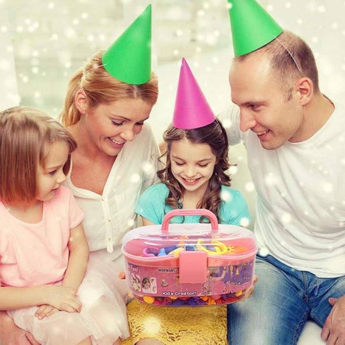 Pop Beads, Jewelry Making Kit for Girls, Art and Craft Toys Gift, DIY Bracelets Necklace Hairband and Rings Creativity Set for Kids Age 3 4 5 6 7 8 Year Old