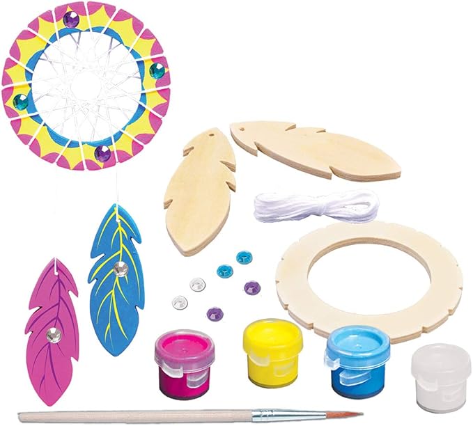 Works of Ahhh Mini Craft Set - Dream Catcher Build & Paint Family Craft Set